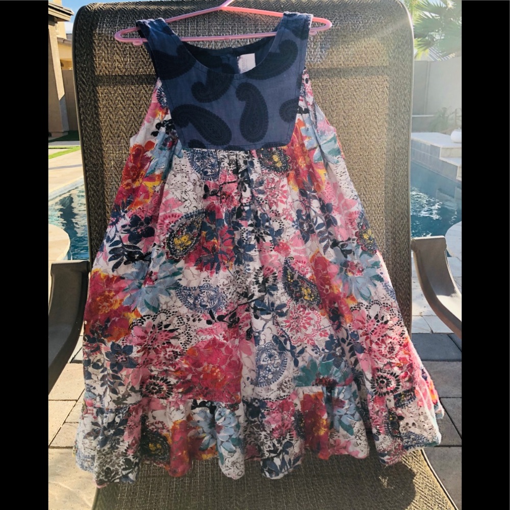 🎁 EUC YOBABY Lace Girls Dress size 7